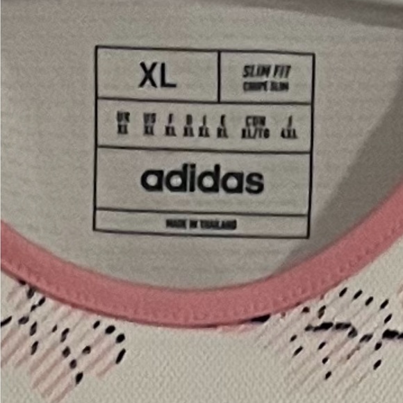 Authentic Adidas DC United Jersey Mens Slim Fit XL 23/24 Away Cherry Blossom EUC - Picture 6 of 14